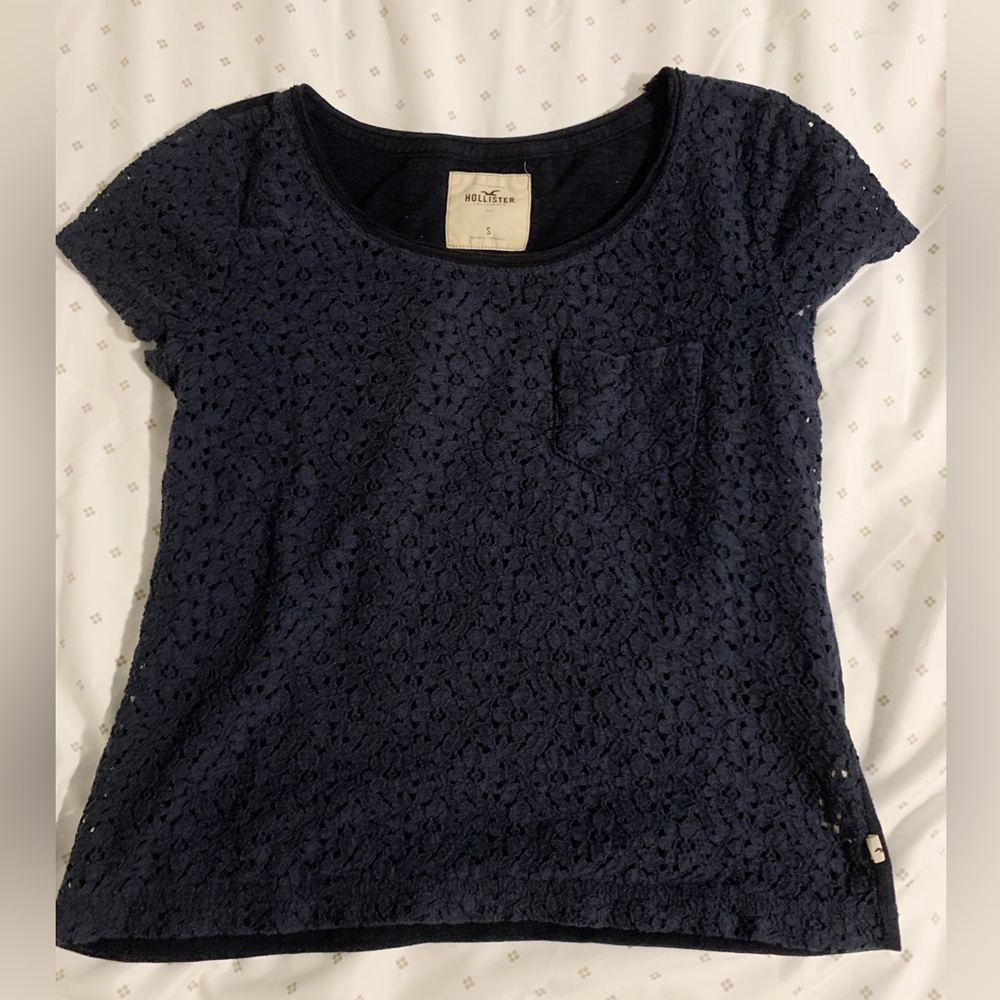 Blue Vintage Hollister Top